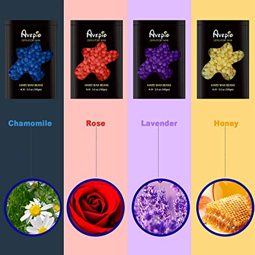 image for avepio Wax Warmer Hair Removal Home Waxing Kit, Nonstick Electric Pot 