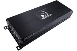 Massive Audio T3 Trident Marine Mono Block Amplifier - 1400 Watts 1 RMS @ 1 Ohm Water Resistant Amplifier, High Level Input & Auto Turn On