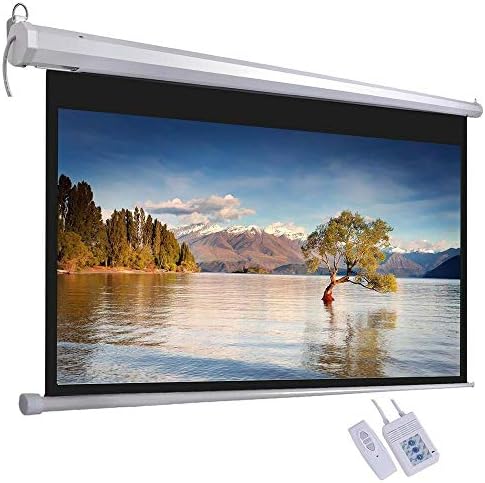 Keinode 120" Diagonal 16:9 Electric Projector Screen Viewing Aera 265.7x149.2cm with Remote Control Matte White