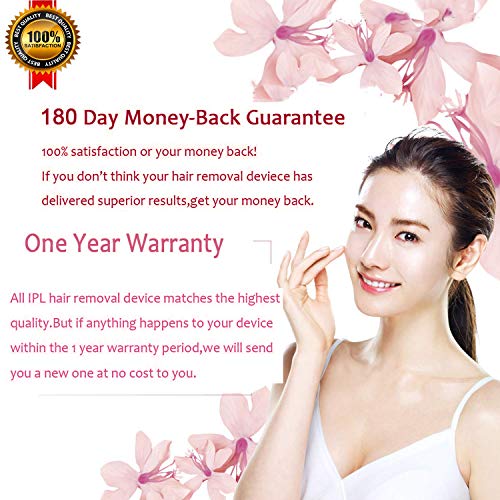 Permanent Hair Removal Device,350,000 Flashes IPL Hair Removal System for Face and Body at Home...