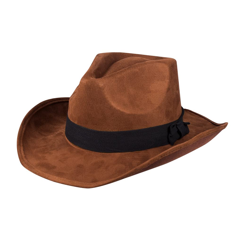 Boland 04089 Adult Hat Adventure, Brown, Cowboy, Western, Ranger, Headgear, Carnival, Theme Party