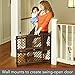 Toddleroo by North States 42” Wide Supergate Ergo Baby Gate, Made in USA: for doorways or stairways. includes Wall Cups. Pressure or Hardware Mount. 26” - 42” Wide(26