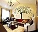 LUCKKYY Large Family Photo Tree Wall Decor Wall Sticker Tree Branch Family Like Branches On A Tree Wall Decorations for Living Room (Black)