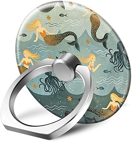 Sunbirds Functional Creative Phones & iPad Expanding Stand Holder Grip Mounts - Underwater World Mermaid Octopus Pattern