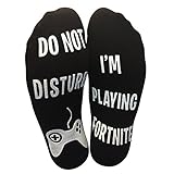 'Do Not Disturb' I'm Playing Fortnite' Funny Ankle Socks - Great Gamer Gift For Fornite Lovers