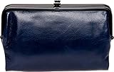 Hobo Womens Glory Vintage Leather Clutch Wallet (Indigo)