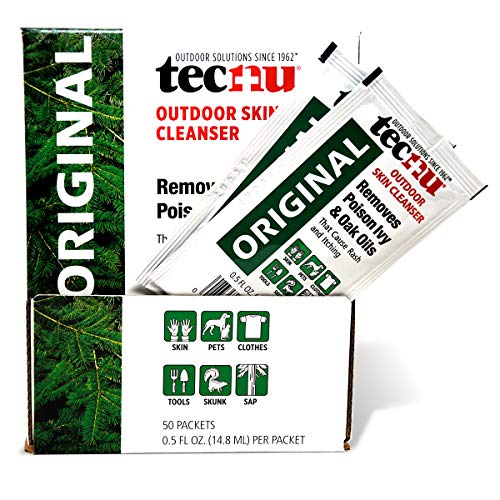 Tecnu Original Poison Oak & Ivy Outdoor Skin Cleanser Individual Use Packets -First Step in Poison Ivy Treatment, 0.5 Fl Oz (Pack of 50) - Thumbnail 3