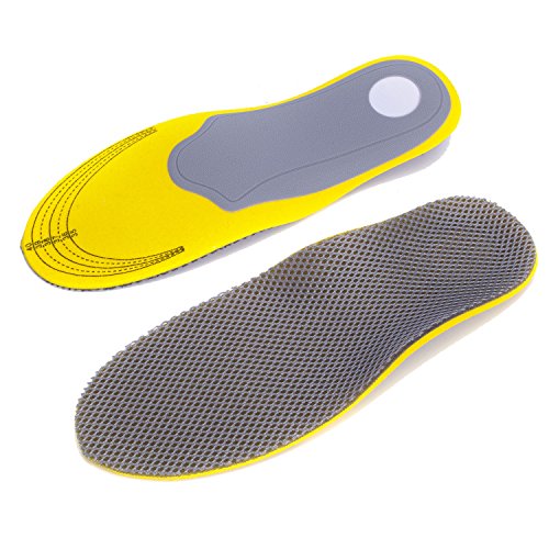 Orthotic Insoles for Flat Feet Fight Against Plantar Fasciitis,Relieve Feet Pain,Heel Pain (Best Insoles For Overweight)