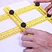Ponhoza Template Tool + FREE a Tape Measure For Hanging Tile,Laying Floors,Cutting Stone,Measuring All Angles and Forms Angle Ruler,for Handymen,Builders,Craftsmen
