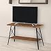 Olee Sleep 48” Solid Wood & Dura Metal Legs Sofa Table, Rustic Brown