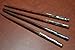4 Pcs Abalone and Golden Mother of Pearl Wood Hair Stick Pins