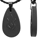 Black Tourmaline Crystal Necklace for Emf Protection with Volcanic Lava Black Stone - 3130 Negative Ions Anti Radiation Protection - Let Crystals and Healing Stones to Bring Peace Into Your Mind