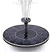 ADDTOP Solar Fountain Pump for Bird Bath, 1.4W Free Standing Solar Powered Water Pump for Birdbath,Garden Pond Outdoor