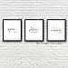 KAIRNE Black And White Inspirational Quote And Saying Art Print Rejoice In Hope Bible Verse Art Poster Painting Set Of 3(8
