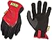 Mechanix Wear FastFit Work Gloves - Anti-Slip & Abrasion Resistant Heavy Duty Gloves - Touchscreen Compatible - Vibration Damping - Multipurpose Use - Medium - Red