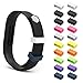 MoKo Fitbit Flex 2 Fastener Ring, [20 PCS] 9 Colours Replacement Silicone Secure Clasps ONLY for Fitbit Flex 2 Wristband, Fix the Tracker Fall Off Problem, Tracker and Wristband NOT Included