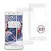 OnePlus 3 / OnePlus 3T Screen Protectors, TWIN PACK of Orzly 2.5D Pro-Fit V2 Tempered Glass Screen Protector for Original 2016 Model Oneplus THREE & OnePlus 3T Version - Transparent with WHITE Rim