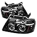 Spyder Auto 5010209 Ford F150 04-08 Projector Headlights - Version 2 - LED Halo - LED (Replaceable LEDs) - Black - High H1 (Included) - Low 9006 (Included)