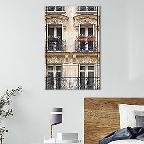 Canvas Wall Art of Old Beige Italian Balconies | 12" x 18"