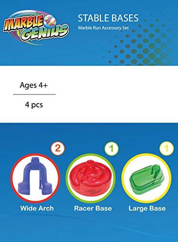 Stable Bases - Marble Genius Marble Run Accessory Add-On Set (4 pcs.)