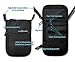 RFID Blocking Neck Stash Passport, Unisex, Black