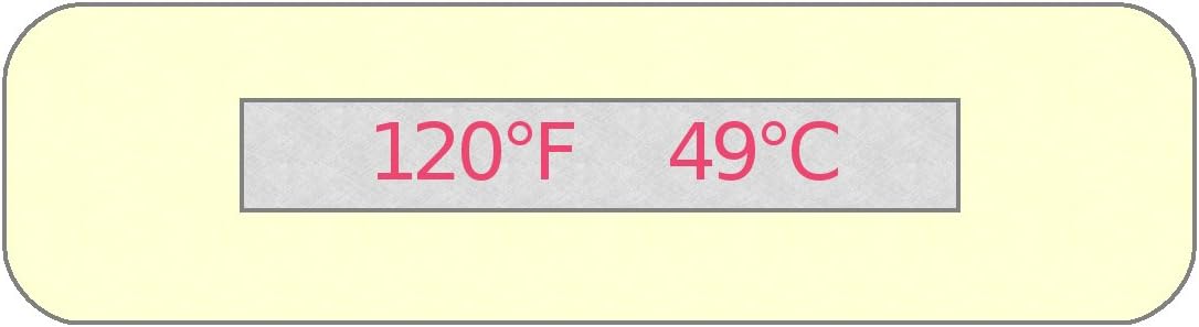 Amazon Com 1 Temp Thermolabel 1 F 49 C Temperature Labels Pack Of 24 Labels Home Improvement