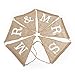Pixnor 6 pcs Vintage Affair MR and MRS Hessian Burlap Bunting Wedding or Party Decoration Banner Brown