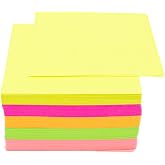 Non Sticky Notes Memo Paper Square 3.35x3.35 5 Colors Loose Paper | 500 Sheets Colorful Blank Note Cube Refill for Taking Notes Reminders Home Office Writing Supplies