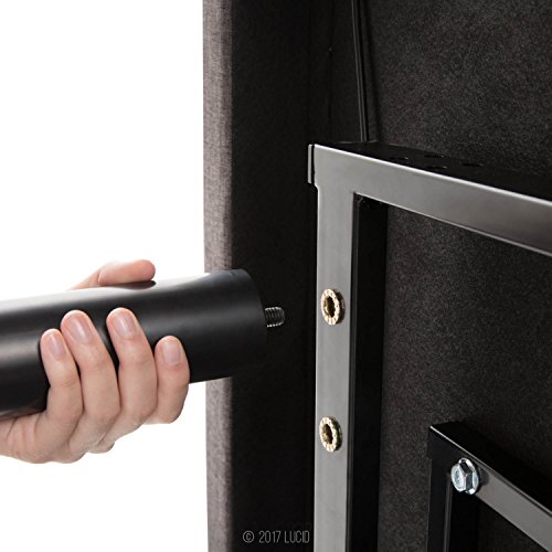 Lucid Adjustable Bed Base Replacement Legs, Set Of 6 Telescopic