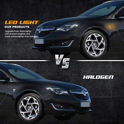 RUXIFEY Smoked LED Side Marker Lights Front Sidemarkers Compatible with Chevy Cruze 2011-2015, Orlando 2010-2019 - Thumbnail 3