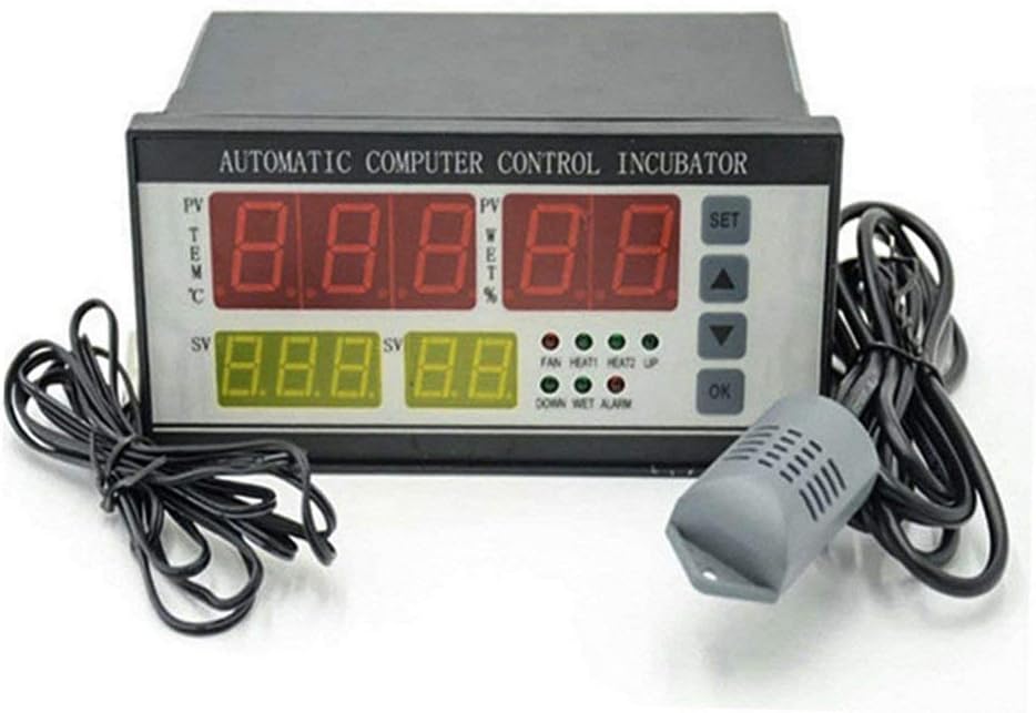 ROKF XM-18 Automatic Control Egg Incubator Controller Machine with Temperature Humidity Probe Multifunctional for Breeding Chicken Duck(XM-18)