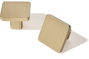 TUNNY 10 Pack Classic Cabinet Knob-Champagne Bronze Single Hole Furniture Hardware Knob for Kitchen Cabinet Bedroom Dresser Furniture Hardware Cabinet Pulls