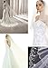 Passat Ivory 2 Tiers 10M NEW! Floral Beaded Scallop Edge Cathedral Wedding Bridal Veil 224