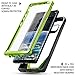 Poetic Galaxy Note 8 Case, Guardian [Scratch Resistant Back] [360 Degree Protection] Full-Body Rugged Clear Hybrid Bumper Case with Built-in-Screen Protector for Samsung Galaxy Note 8 Black/Green
