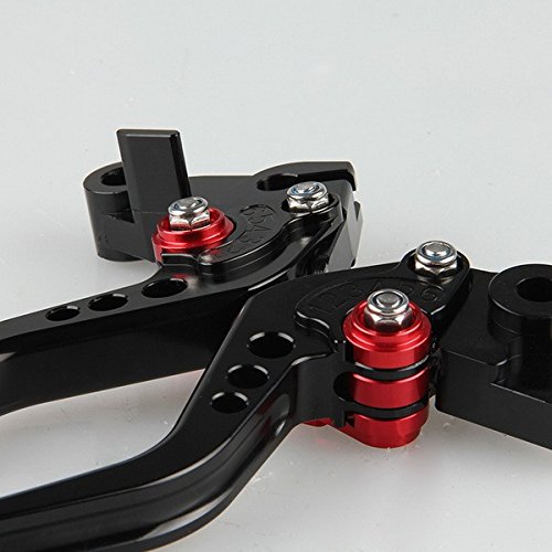 Motorstar Motorcycle Accessories A Pair of Short Brake Clutch Levers 6-Click Adjustable Black for Honda CBR600RR 2003 2004 2005 2006 (Y-688H/F-29) Box
