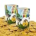 St. Patrick's Day Lucky Belgian Milk Chocolate Gold Coins, Nut-Free, Kosher Certified Dairy, Leprechaun Box (2 Pounds)
