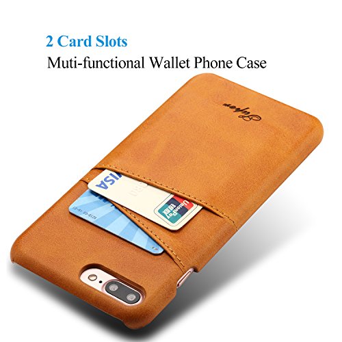 iPhone 8 Plus / 7 Plus Wallet Phone Case, XRPow Slim PU Leather Back Protective Case Cover With Cred - //coolthings.us