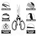 Multi-Kitchen Shears, Super Sharp Stainless Steel Kitchen Scissors, Rust Free with Large Soft Grip Handles -for Meat, Poultry, Fish, BBQ, Vegetables, Herbs, Nuts,Fruit,Plant