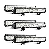 Nilight 6PCS 20 Inch 126W LED Light Bars Spot Flood