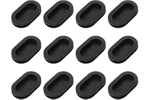 Beavorty 12pcs 45mm Oval Double-Layer PVC Piggy Bank Rubber Stoppers Money Saver Box Bottom Plugs for Coin