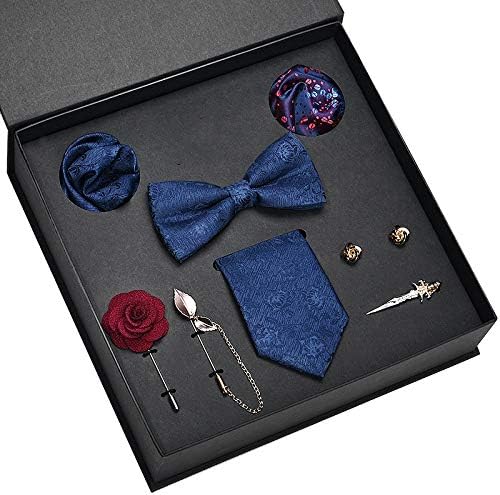 Nosterappou ビジネスネクタイ メンズ フォーマルウェア タイギフトセット 気質的 ワイルドビューティフル ファッション コンビネーション メンズドレススーツ ネクタイ 結婚式 ビジネス ボウタイ ギフトボックス 100種類のお揃いのアクセサリー