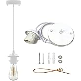 VTYXCTIGJ Industrial Mini Pendant Light Kit, Edison Retro Pendant, UL E26 Lamp Socket Vintage Pendant Light Cord, Mini Ceilin
