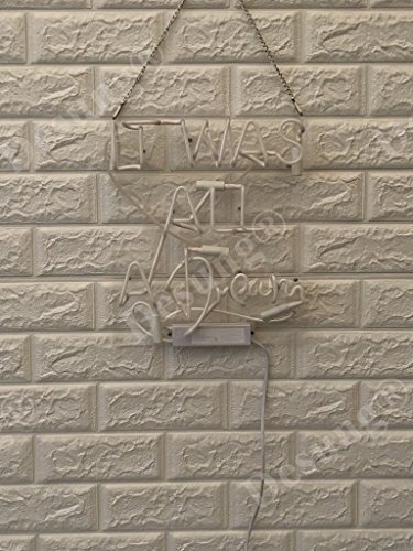 Desung Brand New 14" It Was All A Dream Gift Lamp Decorated Acrylic Panel Handmade Custom Design Neon Sign Light WD23