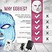 7 Colors LED Light Therapy Mask With Free Skincare & Anti-Aging Natural tips E-book | Your Perfect Red Light Therapy Facial Machine and Acne Mask by GOBIES