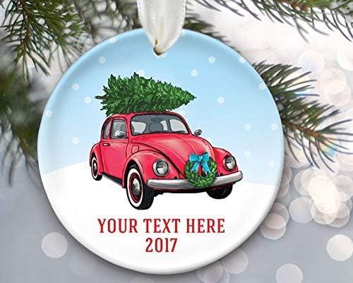 Amazon Com Mesllings Volkswagen Beetle Ornament Vw Car With