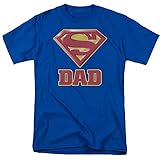 Superman Super Dad Royal Blue Men's T-shirt Tee