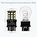 ENDPAGE 3157 LED Bulb White 6000K 1000 Lumens Super Bright 12-24V Non-Polarity, 2-pack, Replacement for 3156 3057 3056 and Works as Back Up Reverse Lights, Tail Brake Lights, Turn Signal Blinkers