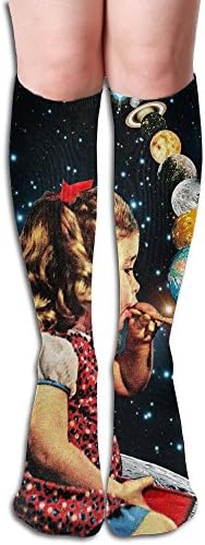 Women's Loli Bubble Balloon Knee High Crew Socks Knee High Stockings.