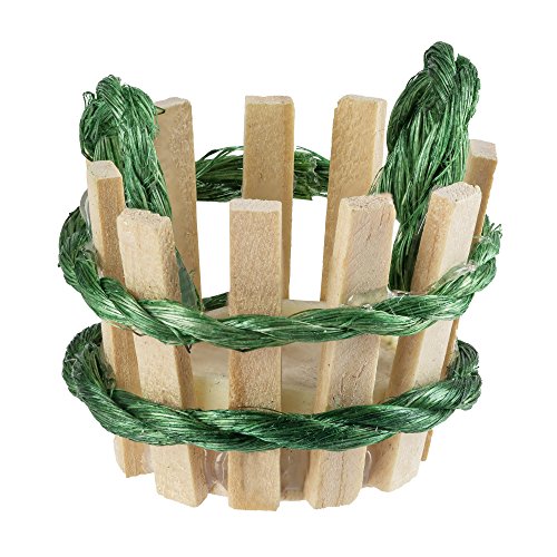 Darice Timeless Minatures Slatted Basket Decoration, 1