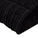 Juvale 50 Pack Black Velvet Hangers - Non Slip Hangers with Rose Gold Hooks and Accessory Bar - Thin Hangers - Non Slip Hangers, Black, 17.5 x 9.2 x 0.2 Inches